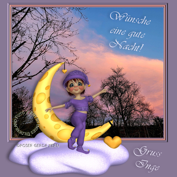 An den Beitrag angehängtes Bild: http://www.inges-bilderland.de/Grussbilder/abend_02.jpg